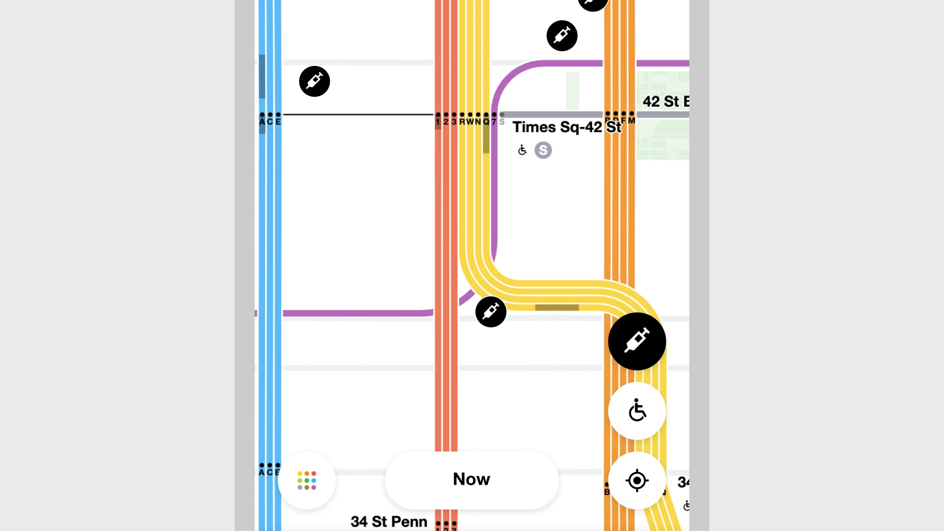 live subway map
